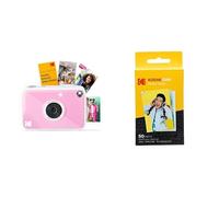 Kodak Printomatic+ Instant Print Digital Camera (Pink) and Kodak 2ʺ x 3ʺ Premium ZINK Photo Paper 50-Pack