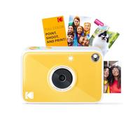 KODAK Printomatic+ Instant Print Digital Camera (Yellow) 10MP Portable Camera with Interactive RGB LED Status Indicator, Prints Full-Color Photos on Zink 2x3” Sticky-Backed Photo Paper - Easy & Fun