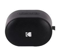 KODAK PWS-2234 Bluetooth Speaker 7W RMS, IPX6 Waterproof, 9.5Hr Battery Life, TWS Stereo, 1500mAh, 10m Range, Multicolour LED, AUX Input, MicroSD Playback, USB-C Charging - Black