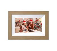 KODAK Digital Photo Frame, 7 inch, Touchscreen, WiFi enabled, Resolution 1024 * 600 16:9, Built in 32GB memory, Burlywood Frame, photo, music, video, weather, calendar, clock, alarm