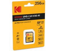 Kodak SD Card 256GB UHS-I U3 V30 Ultra - 95MB/s Max Read Speed - Write Speed 85MB/s Max - Storage of 4K Ultra HD Videos and HD Photos - SD Card