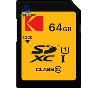 Kodak SD Card 64GB UHS-I U1 V10 SDHC/XC Memory - Max Read Speed 64 GB