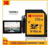 KODAK SD Card High Speed Class 10 256GB 128GB 64GB V30 carte sd Memory Card Full Size SD Cards For Camera