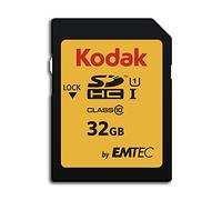 Kodak SDHC Card 32GB UHS-I U1 V10 Premium, up to 85MB/s Read Speed, for Full HD Video and High-Resolution Pictures, Compatible with SDHC Standard - EKMSD32GHC10K