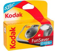 Kodak Single Use Funsaver Camera with Flash 27 Exposures +12 Free