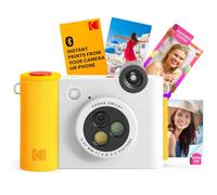 KODAK Smile+ 2-in-1 Digital Instant Camera & Wireless Bluetooth Photo Printer, 10MP, Special-Effect Rotating Lens, Zink 2x3" (5.1x7.5 cm) Sticky-Back Photos, Print via App from Smart Devices, White