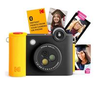 KODAK Smile+ 2-in-1 Digital Instant Camera & Wireless Bluetooth Photo Printer, 10MP, Special-Effect Rotating Lens, Zink 2x3" (5.1x7.5 cm) Sticky-Back Photos, Print via App from Smart Devices, Black