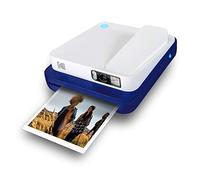 KODAK Smile Classic Digital Instant Camera with Bluetooth (Blue) 16MP Pictures, 35 Prints per Charge - Includes Starter Pack 3.5 x 4.25" ZINK Photo Paper, Sticker Frames Edition