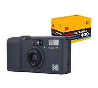 KODAK Snapic A1 35mm Film Camera 35mm, Reusable, 2-Zone Focus, Lightweight, Compact (Film & AAA Battery are not Included) (Bundle with 24exp Film, Rhino Grey)