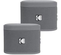 KODAK SoundBrix Portable Bluetooth Speaker - Treble Grey, Set of 2, Silver/Grey