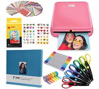 KODAK Step Instant Photo Printer With Bluetooth/NFC, ZINK Technology App for iOS & Android (Pink) Scrapbook Bundle