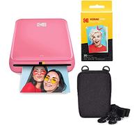 KODAK Step Instant Photo Printer With Bluetooth/NFC, ZINK Technology & KODAK App for iOS & Android (Pink) Go Bundle