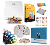 KODAK Step Slim Instant Mobile Photo Printer - Kit: 20 Pack Zink Paper, Scissors, Scrapbook Album, Markers, Sticker sets