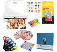 KODAK Step Wireless Mobile Instant Photo Printer (White) Scrapbook Bundle