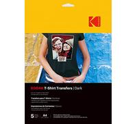 KODAK T-Shirt Transfers - Create and Personalize T-Shirt, High-Quality Heat Transfer Paper, Software Included, Long Lifespan and Fade Resistance - Black
