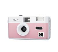 KODAK Ultra F9 - 35mm Reusable Argentic Camera, 31mm F/9 Fixed Lens, Built-in Flash, Easy Charging, Manual Rewinding, Ideal for Indoor Use - Pink
