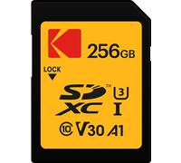 Kodak Ultra SD Memory Card 256GB, UHS-I U3 V30, Class10, Read Speed up to 95MB/s and Write Speed up to 85MB/s