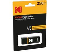Kodak - USB Flash Drive 256 GB Classic K103 Series - USB 3.0 - USB Key 54 x 12 x 6 mm - Read Speed 20 MB/s Max - Write Speed 10 MB/s Max - USB Stick - Black and Yellow