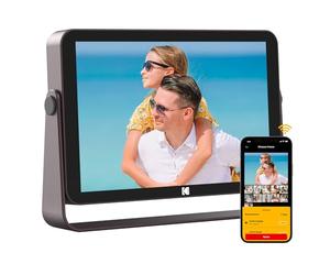 KODAK WiFi Digital Photo Frame Rechargeable, Digital Picture Frame 10 inch with 64GB Memory, HD IPS Touchscreen, Supports Calendar, Clock, Weather, Shares Pictures, Videos and Music via App/Email/USB