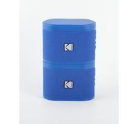 Kodak Wireless Bluetooth Speaker with Multi-Room Functionality, 4 Hour Playtime, Wireless Portable Speaker for Any Room, Magnetic Docking Station, 80m Wireless Range (2PC Backstage Blue)