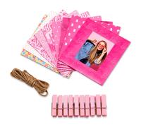 Kodak x Barbie Colorful & Decorative Barbie-Themed Hanging Square Frames for Zink 2x3 Photo Projects - 10 Iconic Barbie Frames for Decorating Your Sc