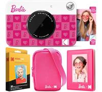 Kodak x Barbie Printomatic Full-Color Instant Print Digital Camera Barbie Deluxe Bundle (Iconic Style)+ Barbie Deluxe Camera Case + Barbie Photo Album + Zink Paper (20 Sheets)
