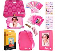 KODAK x Barbie Step Slim Wireless Instant Portable Photo Mobile Printer Gift Bundle (Iconic Style)+ Barbie Camera Case, Photo Album, Sticker & Hanging Frames, 50 Stickers + Zink Paper (20 Sheets)