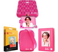 KODAK x Barbie Step Slim Wireless Instant Portable Photo Mobile Printer (Iconic Style)+ Barbie Deluxe Camera Case + Barbie Photo Album + Zink Paper (20 Sheets)