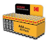 Kodak Xtralife 40 Pack of AAA Alkaline Batteries with a 10-Year Shelf