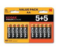 KODAK XTRALIFE ALKALINE BATTERIES AA 5+5PK 03/32