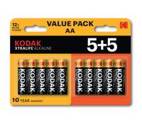 KODAK XTRALIFE ALKALINE BATTERIES AA 5+5PK 03/32