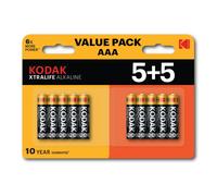 KODAK XTRALIFE ALKALINE BATTERIES AAA 5+5PK 03/32