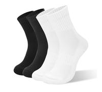 Kodal Copper Ankle Running Socks for Men Women Cushion Cotton Quarter Socks Odor Control for Smelly Sweaty Feet 4 Pairs