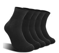 Kodal Copper Ankle Running Socks for Men Women Cushion Cotton Quarter Socks Odor Control for Smelly Sweaty Feet 5 Pairs