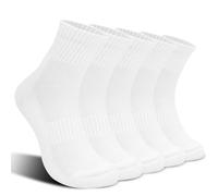 Kodal Copper Ankle Running Socks for Men Women Cushion Cotton Quarter Socks Odor Control for Smelly Sweaty Feet 5 Pairs