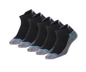 Kodal Copper Ankle Socks, Athletic Low Cut Running Socks for Men Women, Moisture Wicking, Odor Control, Breathable for Sweaty Feet (5 Pairs)