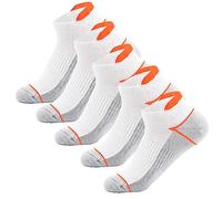 Kodal Copper White Ankle Socks for Men Women Odor Free Arch Support Moisture Control Low Cut