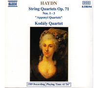 Kodaly Quartet - Haydn String Quartets Op. 71 Nos. 1-3 - CD - K3z