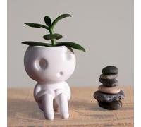 Kodama Planter - Studio Ghibli Inspired Indoor Pot - Decor - Mini Planters for Succulents - Baumgeister - Tree Spirit (L - 18cm (7.09 in))