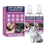 KODASNY Cat Calming Pheromone Spray Kit Feline Calm Pheromones Vet Recommended Drug-Free Anxiety Relief for Multi-Cat Homes,Stops Scratching & Urine Marking,60-Day Supply | Drug-Free (2)