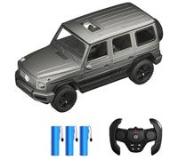 Kodbiby Remote Control Cars 2.4GHz RC Crawler Gesture Sensing Door Opening Three Open Modes One Key Auto Demo Projecting LED Lights Dynamic Music Off-Road Climbing Car Silver 3 Battery