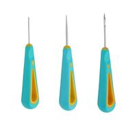 Kodbww 3x/Set Round Hole Cone Hand Drills Practical Punch Needle Candle Wick Tool Easy to Use for Silicone Mould Making Abs