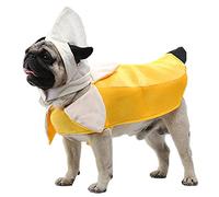 Kodervo Banana Dog Costume - Funny Halloween Dog Costume, Fruit Shape Banana Cosplay Jumpsuit for Small Medium Large Dogs, Special Events Dog Clothes Outfits - Dress Your Dogs Like Banana