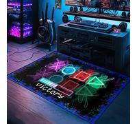 kodhyvj Gaming Area Rug, Gamer Rug for Boy Room Decor, Black, 2'5"x4' (Rectangular)