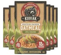 Kodiak Cakes Instant Oatmeal Packets, Apple Cinnamon, High Protein, 100% Whole Grains, 6 boxes with 6 packets each (36 packets)