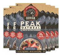 Kodiak Cakes Peak Instant Oatmeal Packets, Berries and Cream, High Protein Content, 100% Whole Grains, 6 Boxes of 4 Packs (24 Packs Total)