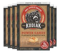Kodiak Cakes Power Cakes - Protein Pancake Mix Just Add Water - 100% Whole Grain Flapjack and Protein Waffle Mix - Chocolate Chip, 18 Ounce (Pack of 6) Pancake Mix Bulk