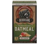 Kodiak Instant Oatmeal Packets, Apple Cinnaamon, High Protein, 100% Whole Grains, 1 box with 6 packets (6 packets)