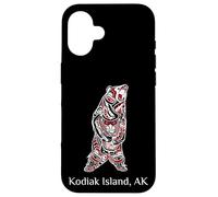 Kodiak Island AK Bear Native American Art Case for iPhone 16
