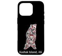 Kodiak Island AK Bear Native American Art Case for iPhone 16 Pro